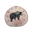 Wooden Wall Clock Bear