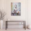 Canvas Wall Art Painting Buddha With Lotus Flower