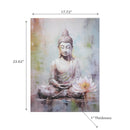 Canvas Wall Art Painting Buddha With Lotus Flower