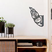 Metal Black Wall Decor Peeking Rooster, Black Metal Rooster Wall Decor, Country Kitchen Accent