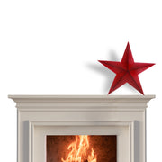 Metal Red Star Wall Decor, Red Metal Star Wall Decor, Rustic Farmhouse Accent