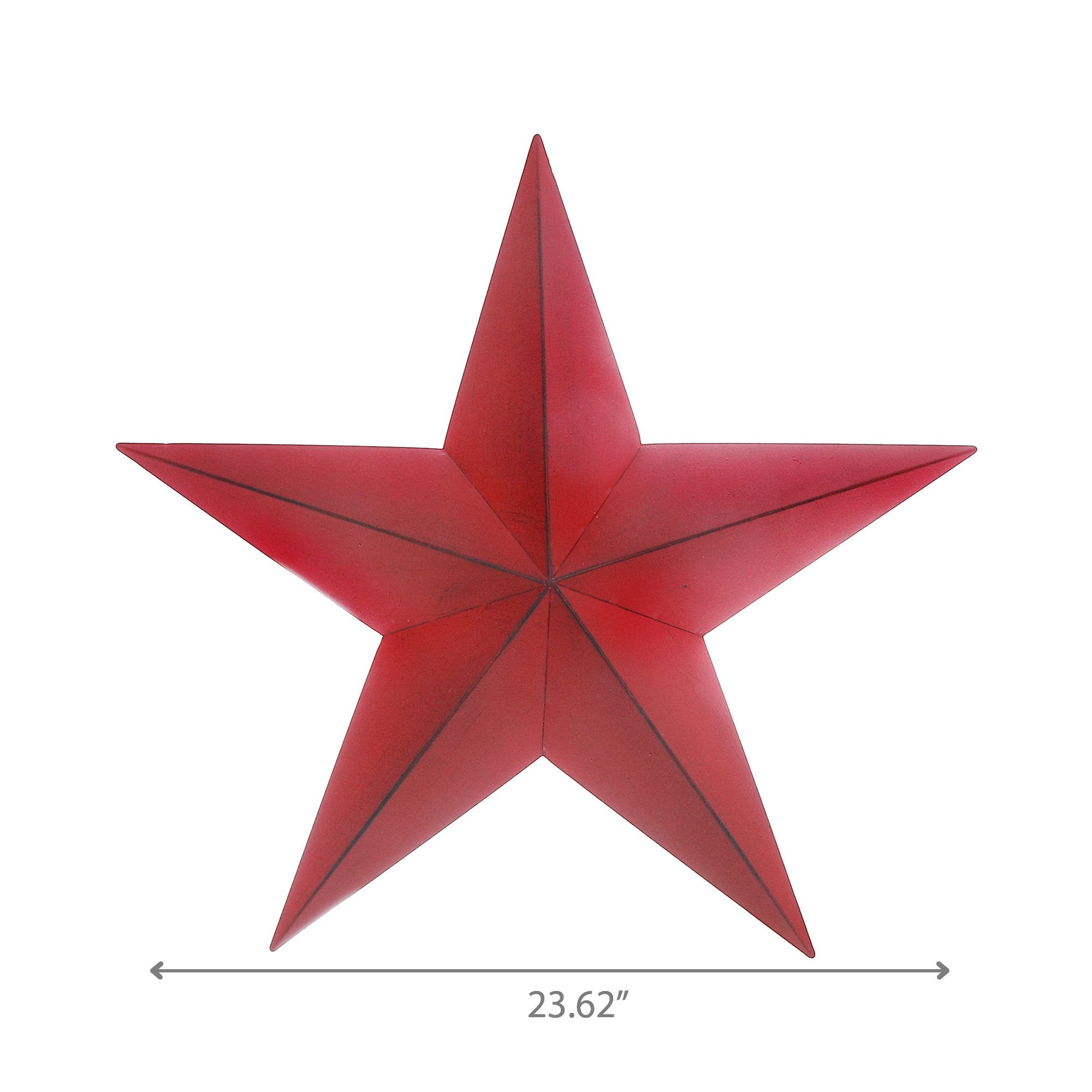 Metal Red Star Wall Decor, Red Metal Star Wall Decor, Rustic Farmhouse Accent