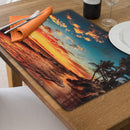 Plastic Placemat Sunset - Set of 12
