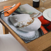 Burrata Cheese Plastic Placemat Set of 12 – Food-Themed Kids Tableware, Dining Mats