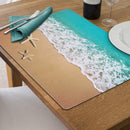 Plastic Placemat Beach & Starfish - Set of 12