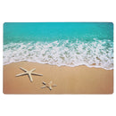 Plastic Placemat Beach & Starfish - Set of 12
