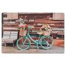 Plastic Placemat Bicycle With Baskets - Set of 12
