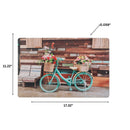 Plastic Placemat Bicycle With Baskets - Set of 12
