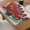 Plastic Placemat Dessert Squares - Set of 12