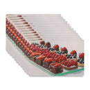 Plastic Placemat Dessert Squares - Set of 12