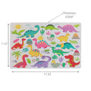 Plastic Placemat T-Rex - Set of 12