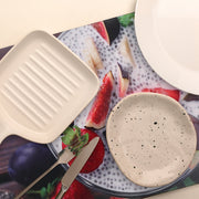 Plastic Placemat Chia Fruit Pudding Set Of 12, Dining Table Decor, Kitchen Accessory