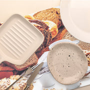 Gourmet Bread Illustration Plastic Dining Placemat - Set of 12