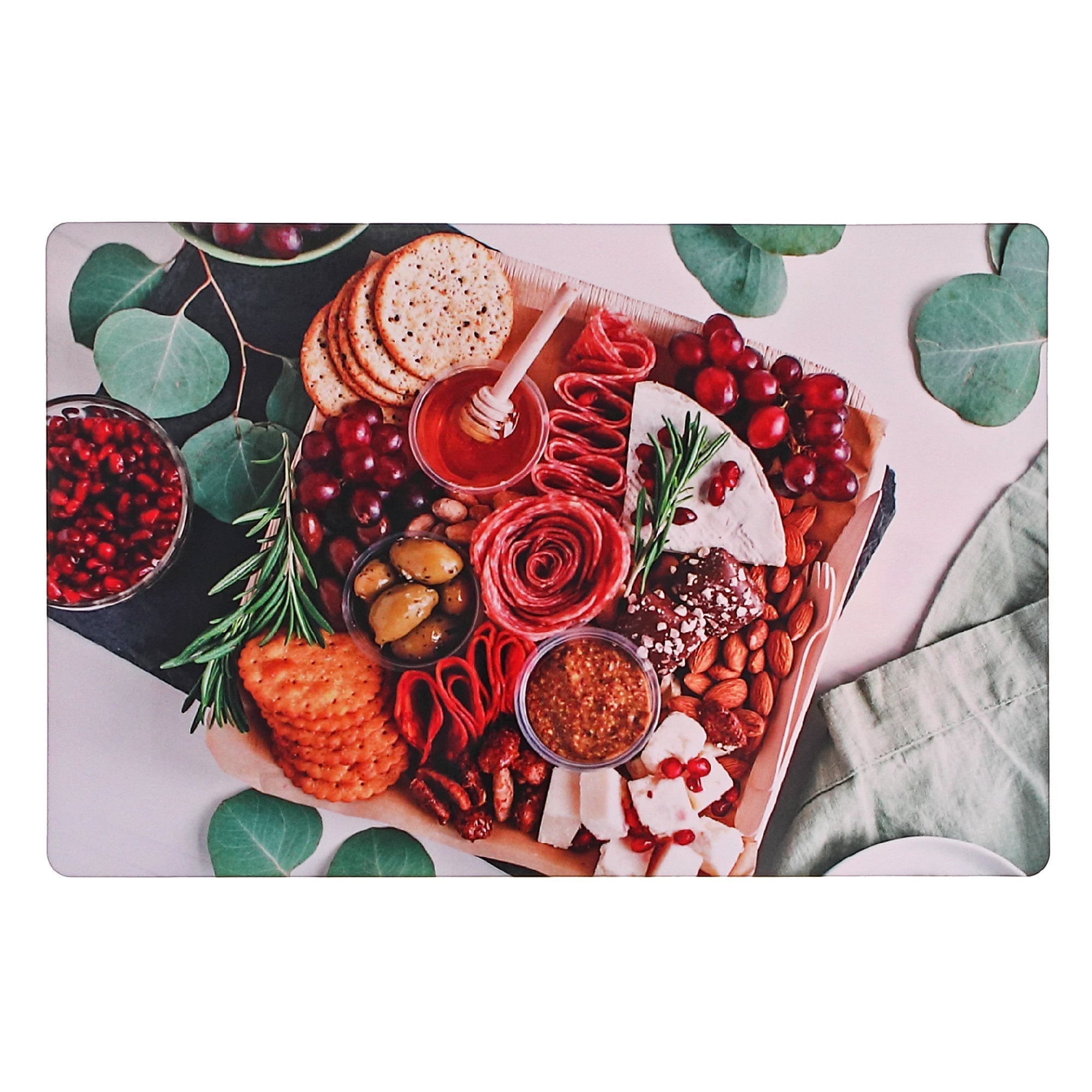Plastic Placemat Charcuterie Board Set Of 12, Dining Table Decor, Kitchen Accessory