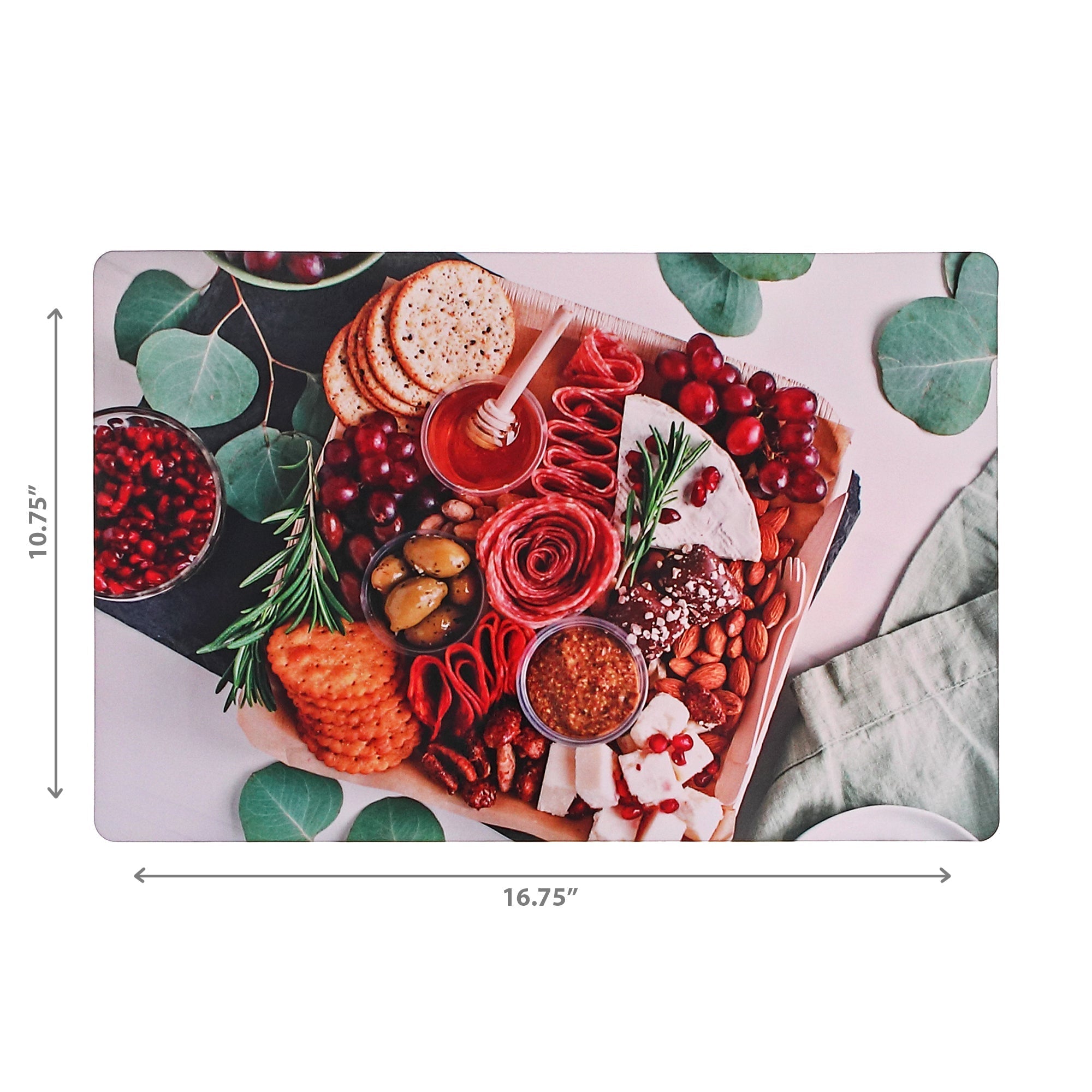 Plastic Placemat Charcuterie Board Set Of 12, Dining Table Decor, Kitchen Accessory