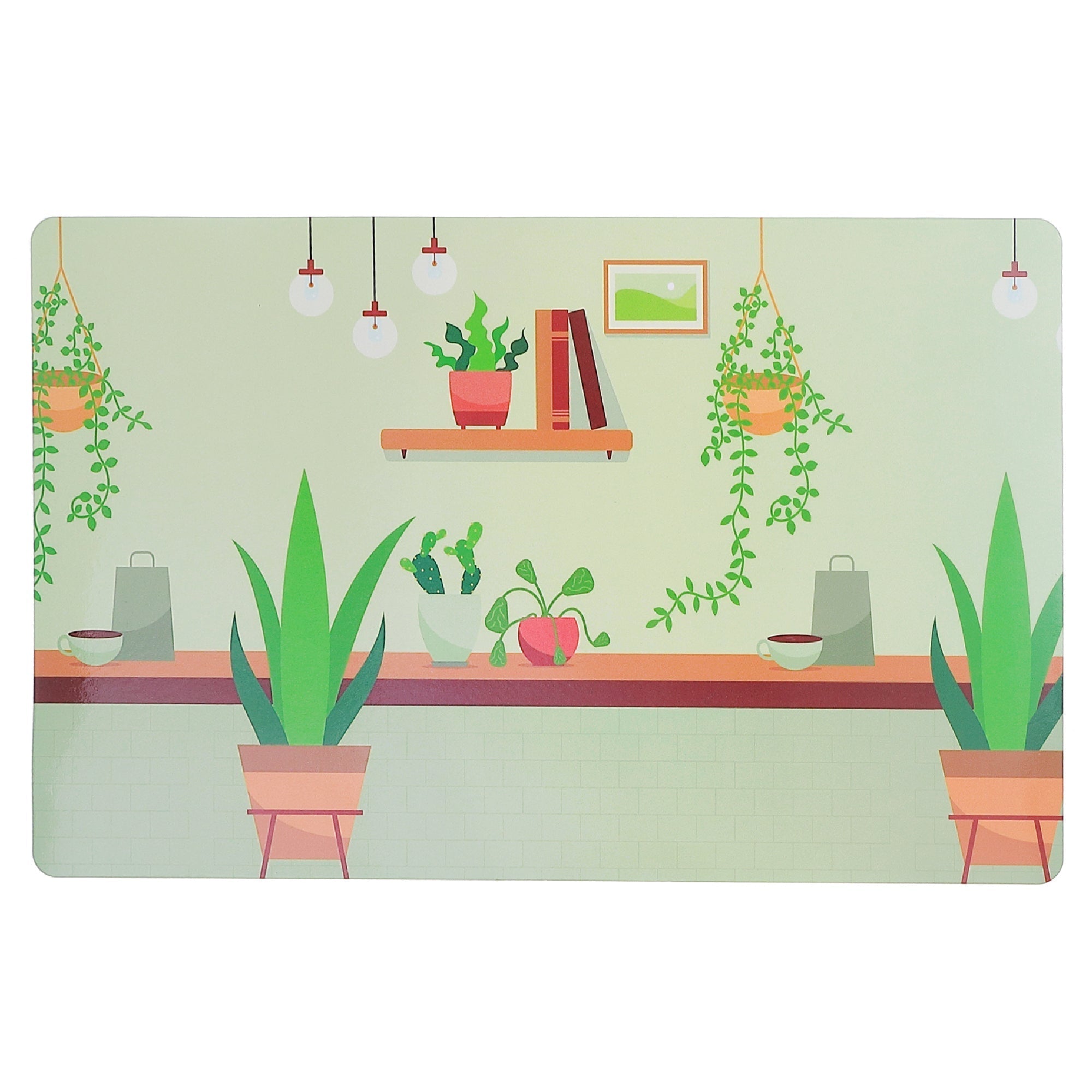 Plastic Placemat Cafe Garden Bar 12 X 18 Set Of 12, Dining Table Decor