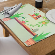 Plastic Placemat Cafe Garden Bar 12 X 18 Set Of 12, Dining Table Decor