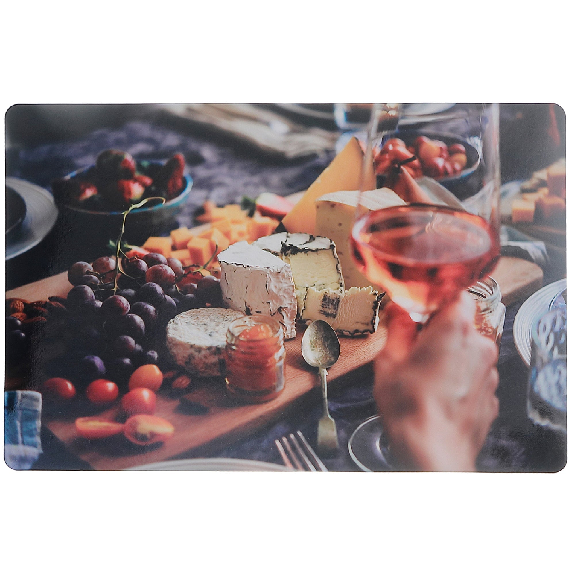 Plastic Placemat Cheeseboard 12 X 18 Set Of 12, Dining Table Decoration