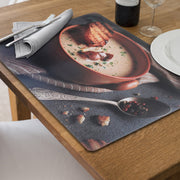 Plastic Placemat Mushroom Soup 12 X 18 Set Of 12, Dining Table Decor