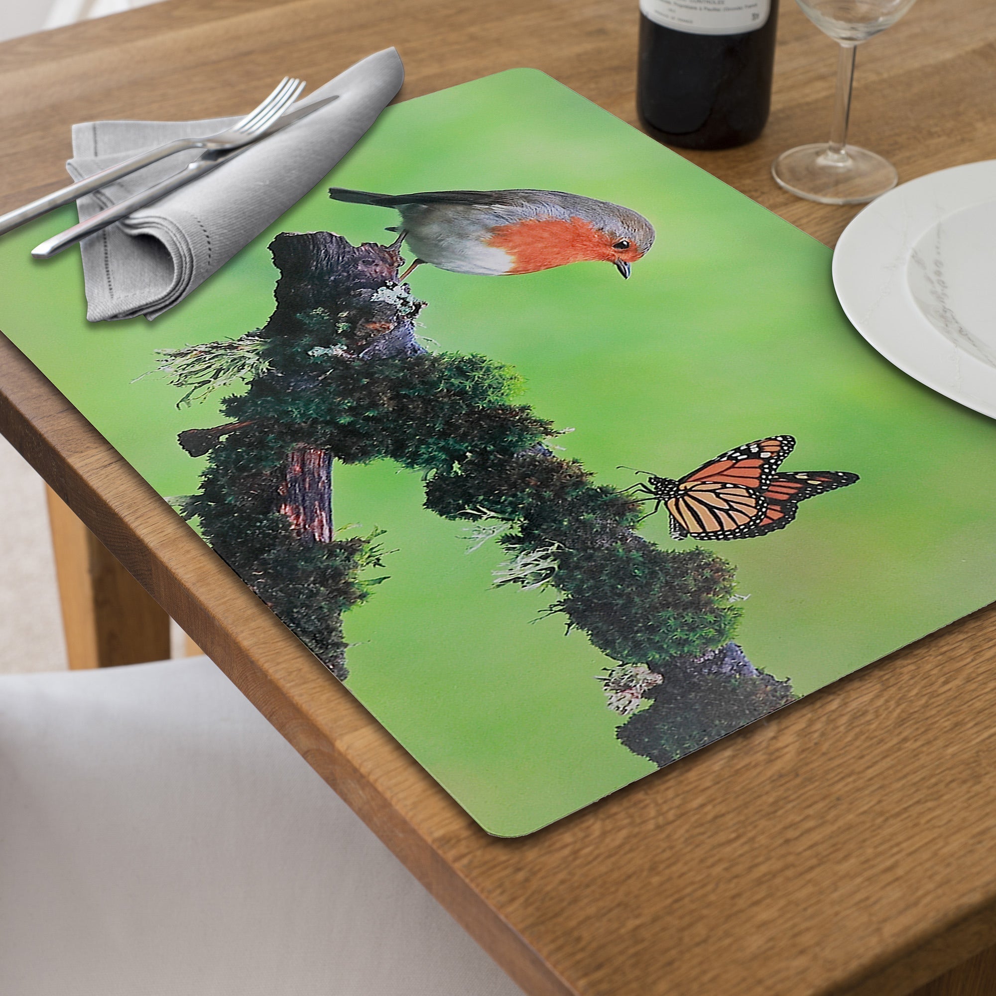 Plastic Placemat Robin And Monarch 12 X 18 Set Of 12, Dining Table Decor