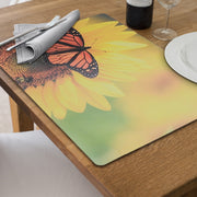 Plastic Placemat Sunflower Butterfly 12 X 18 Set Of 12, Kitchen Table Decor