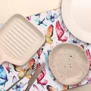 Plastic Placemat Watercolor Butterfly Set Of 12, Dining Table Decor, Kitchen Accessory