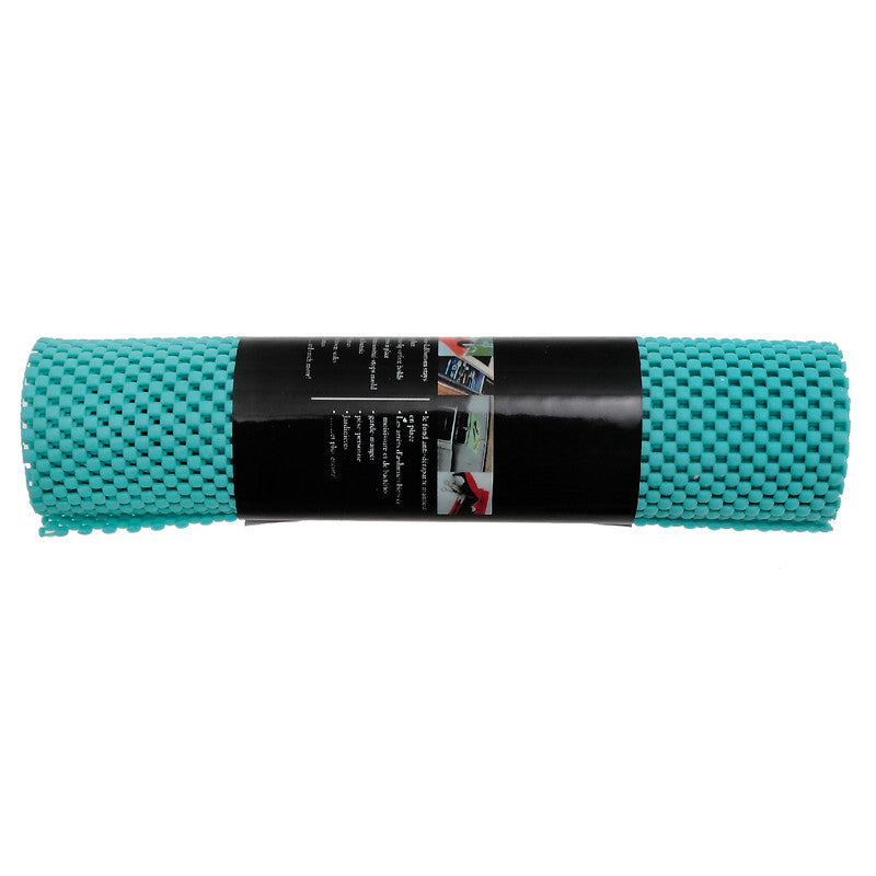 Anti Slip Pvc Mat (Teal) (12" X 59") - Set of 6