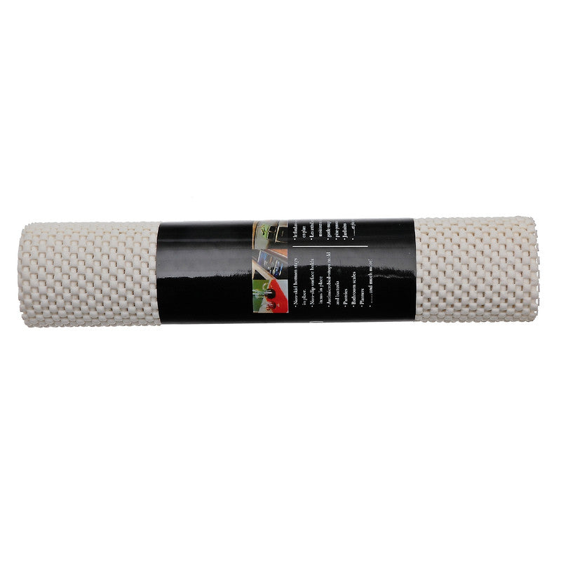 Anti Slip Pvc Mat (White) (12" X 59") - Set of 6