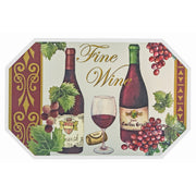 Plastic Placemat Octagon Fine Wine Decorative Dining Table Mats - Set of 12