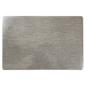 Metallic Plastic Placemat Champagne Decorative Dining Table Mats - Set of 12