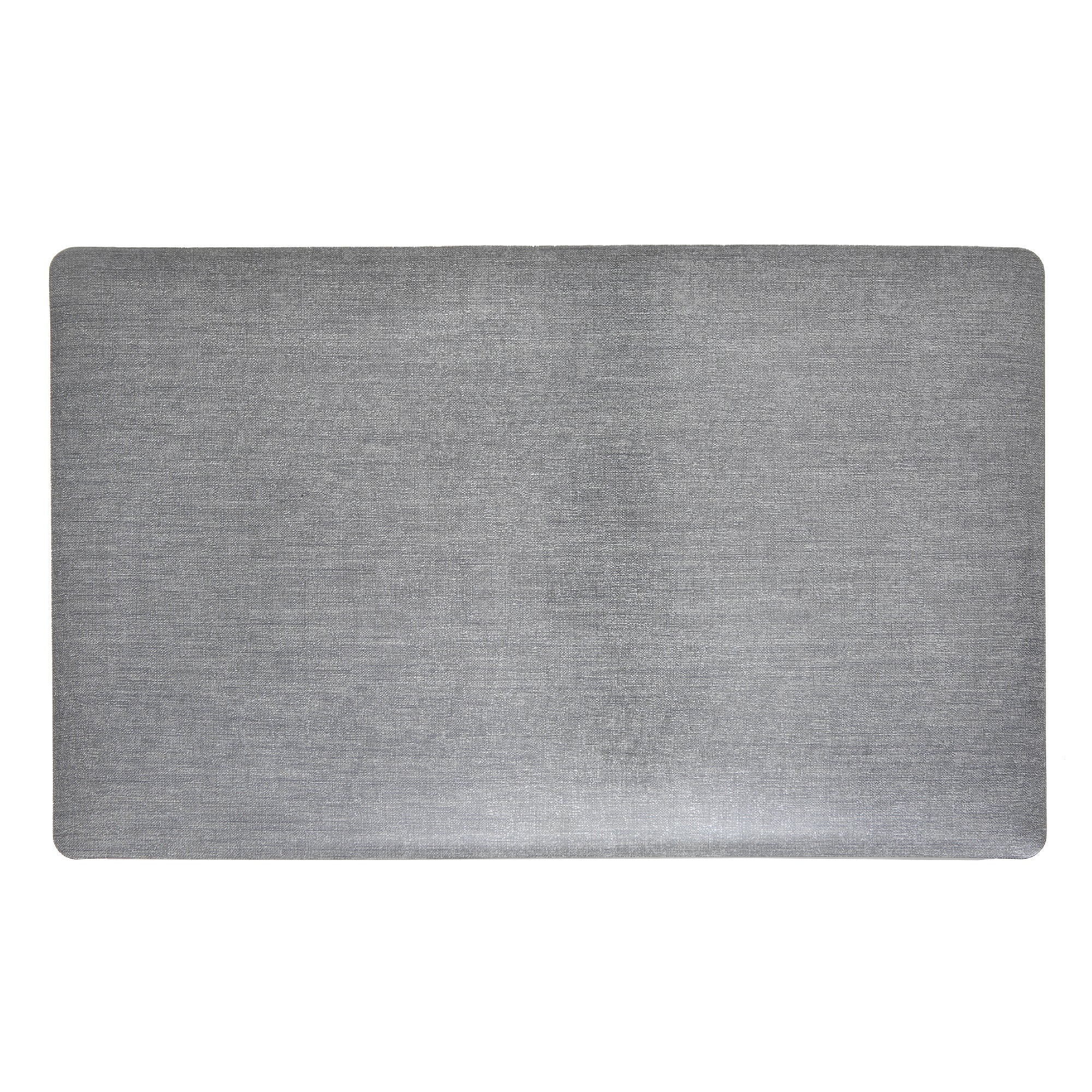 Metallic Plastic Placemat Silver Decorative Dining Table Mats - Set of 12