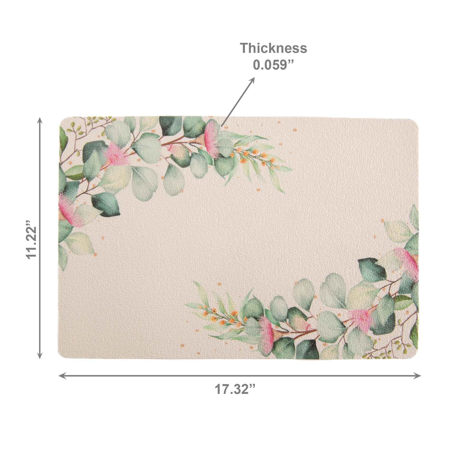 Eucalyptus Border Design EVA Placemat - Set of 12