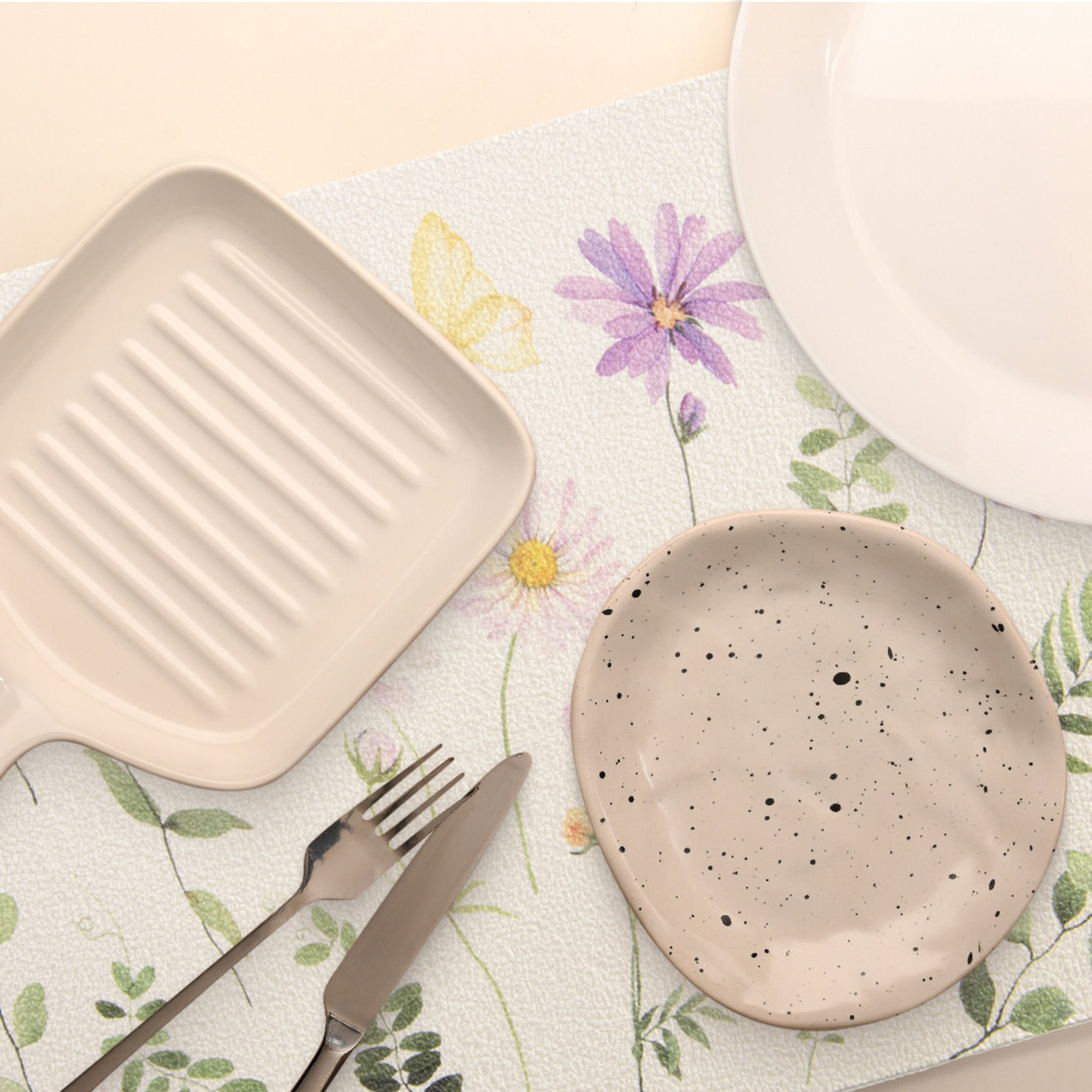 Floral Butterfly EVA Dining Placemat - Set of 12