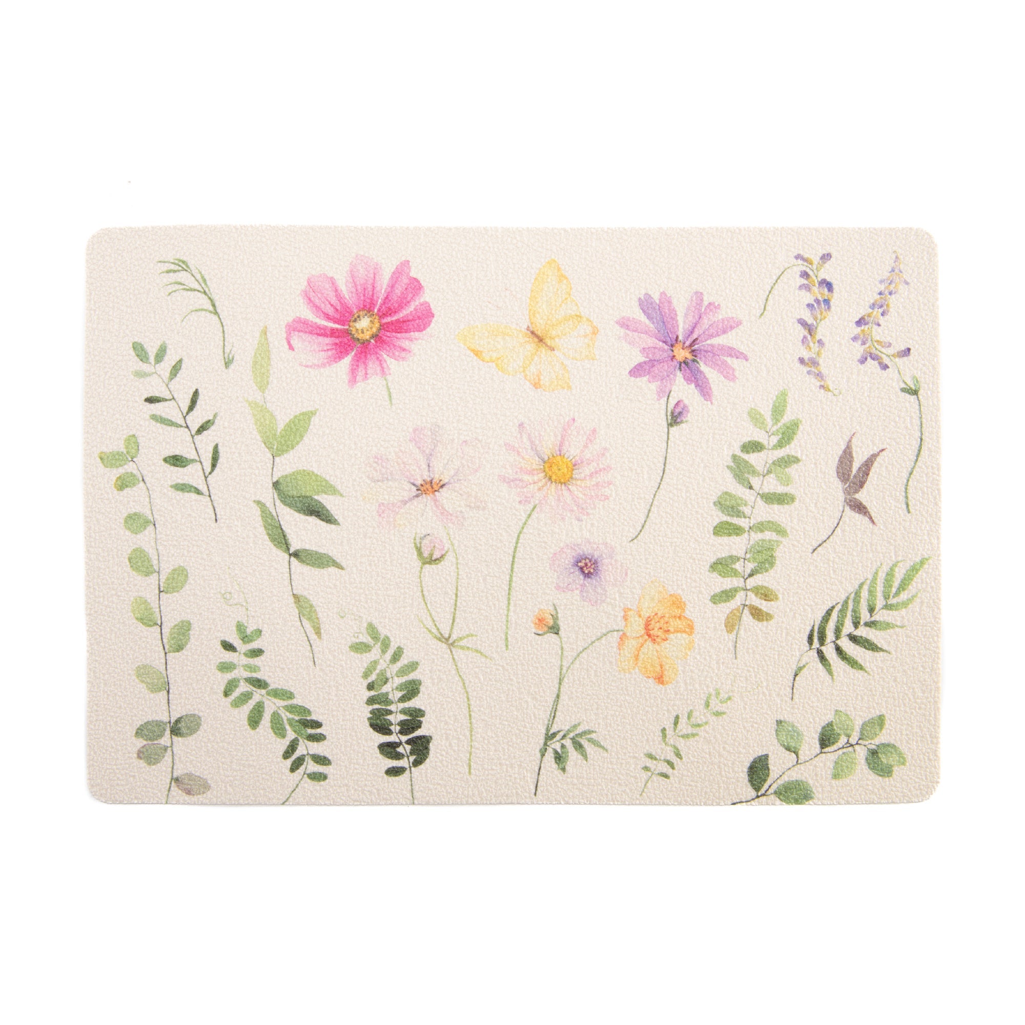 Floral Butterfly EVA Dining Placemat - Set of 12