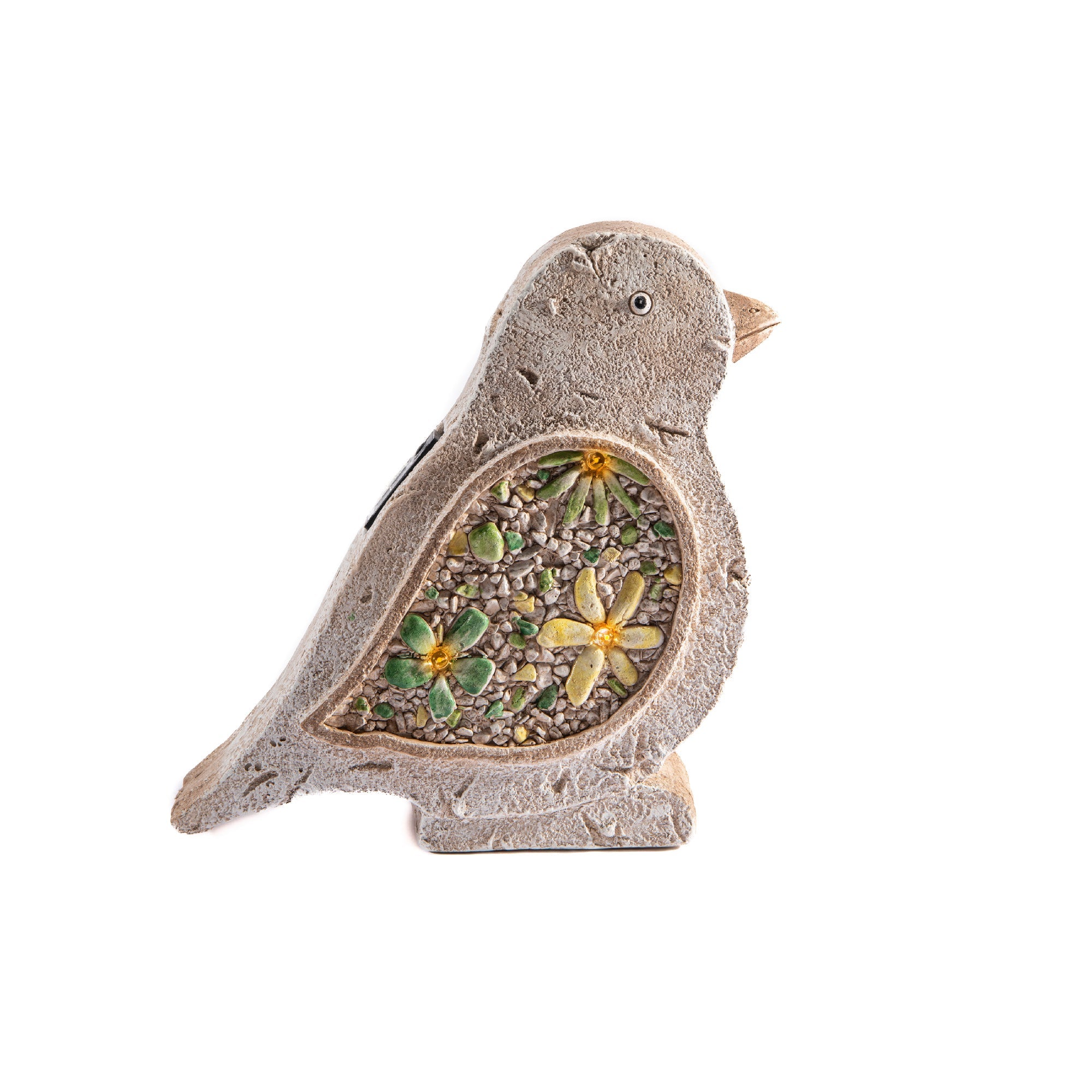 Solar-Powered Bird Outdoor Garden Figurine