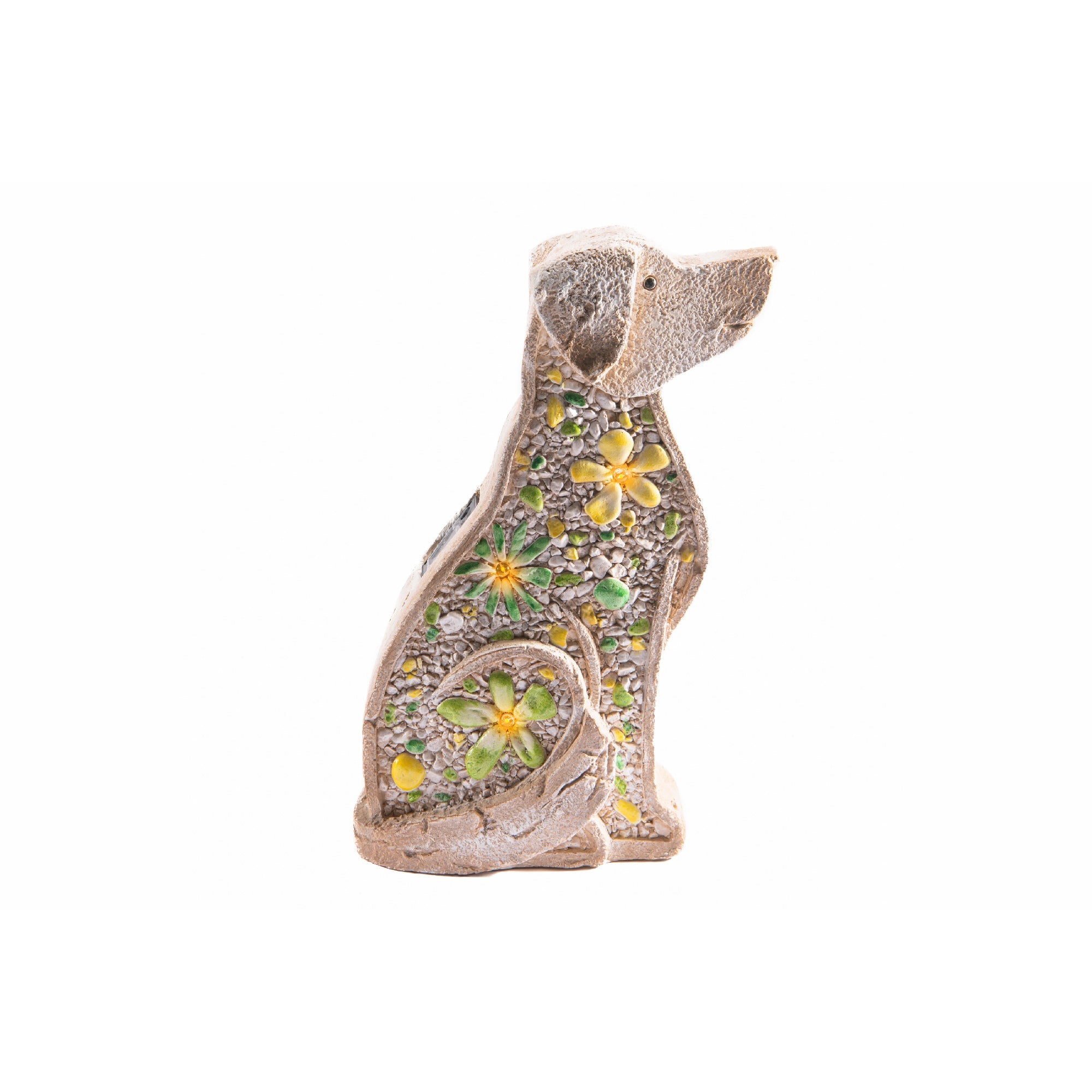 Solar-Powered Dog Outdoor Garden Figurine