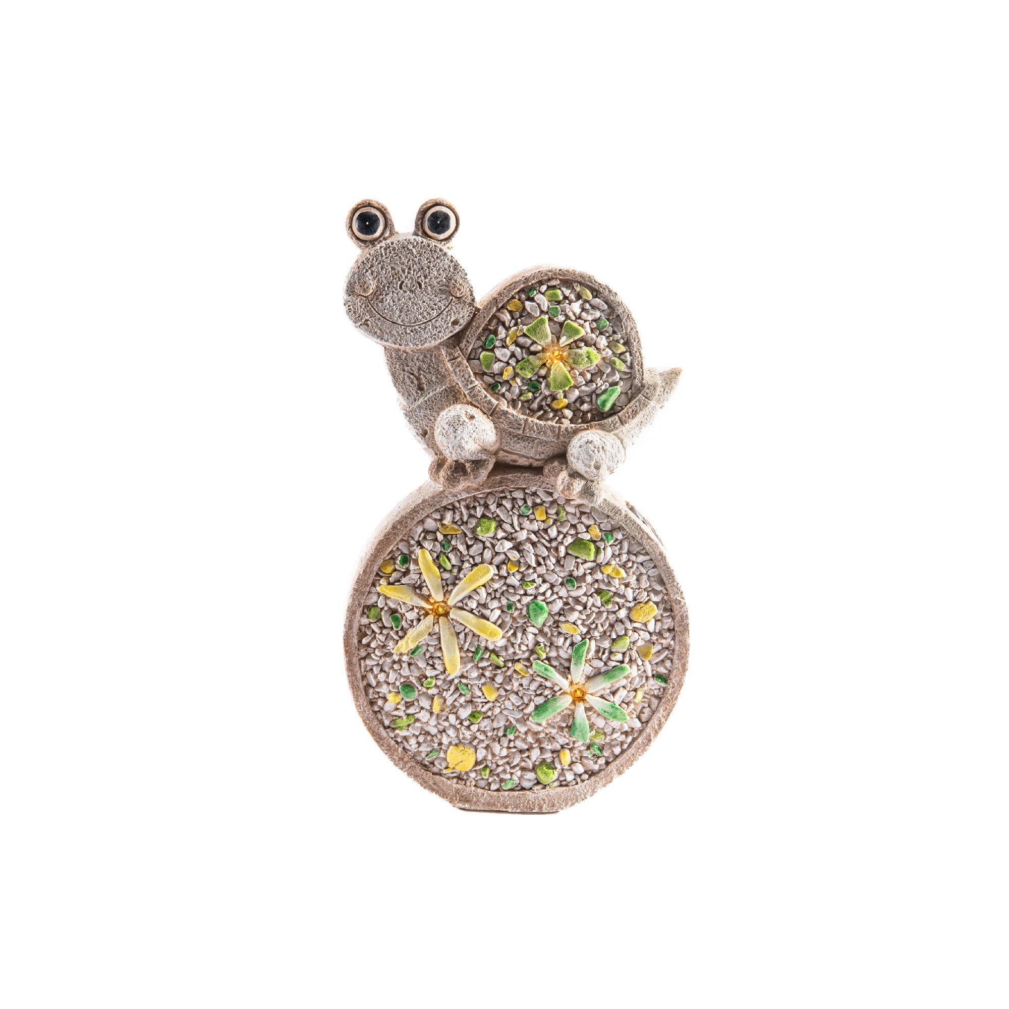 Solar-Powered Turtle Garden Decor Figurine