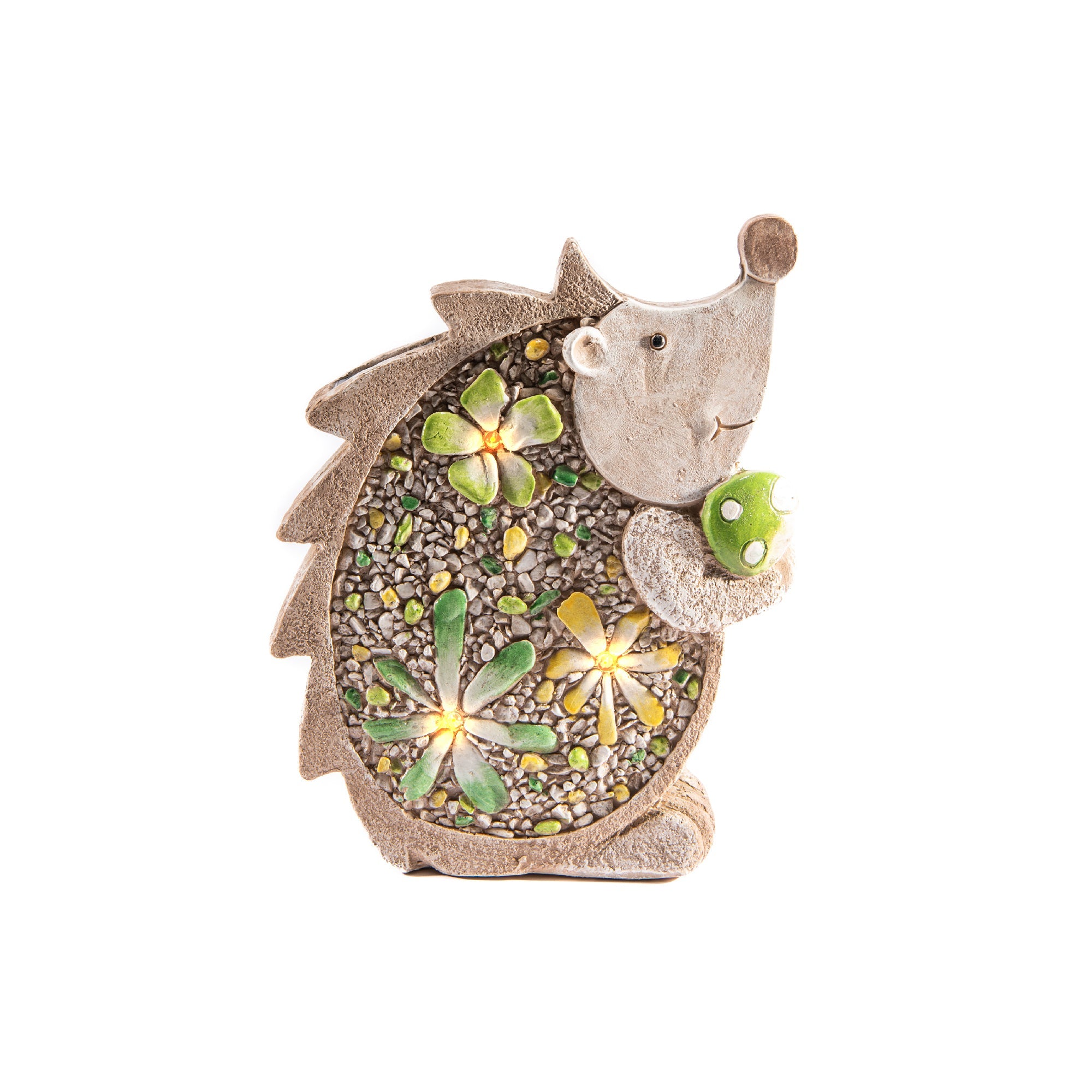 Solar-Powered Hedgehog Outdoor Garden Accent