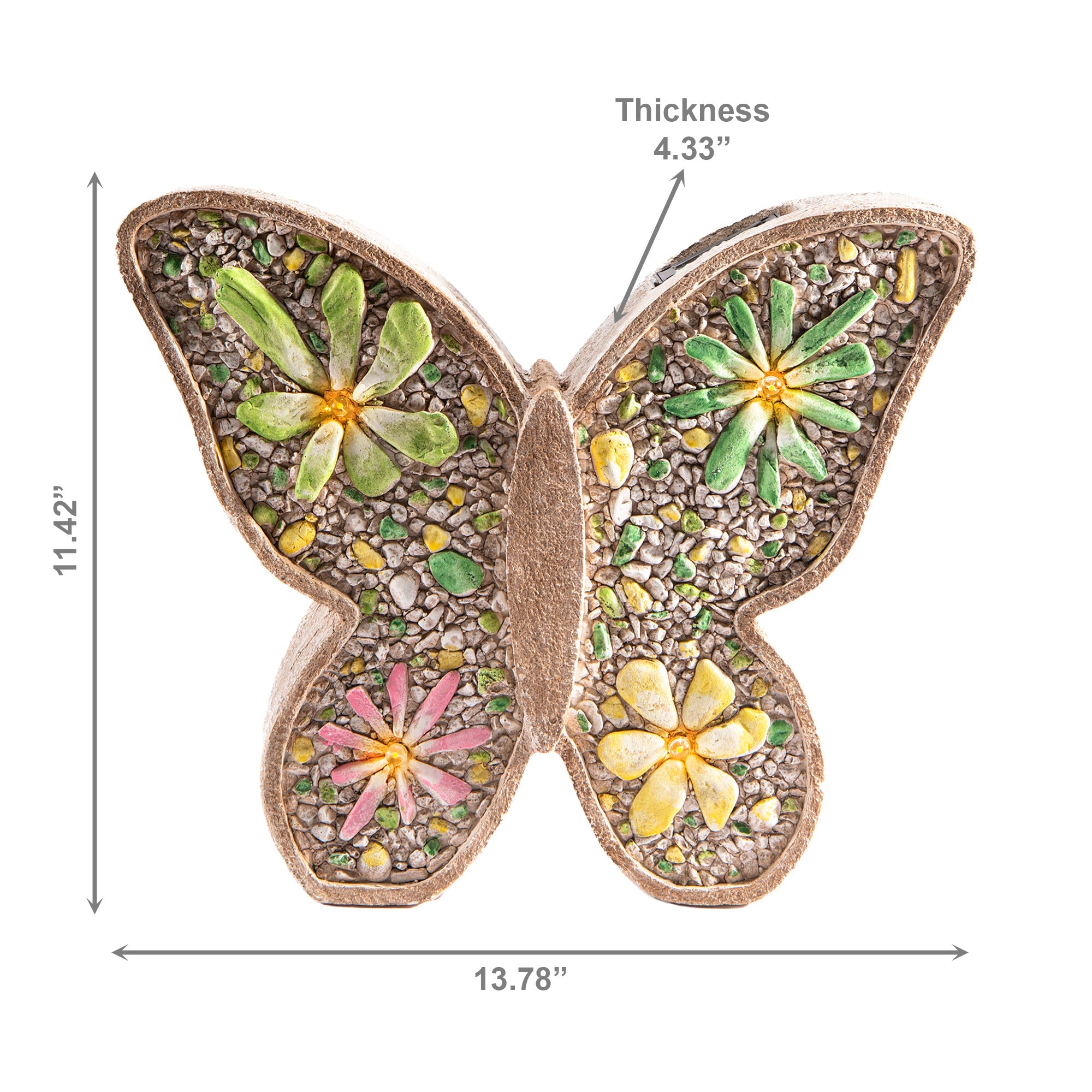 Solar-Powered Butterfly Garden Figurine