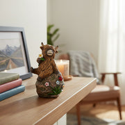 Yak Sitting on Rock Polyresin Figurine – Assorted - Set of 2