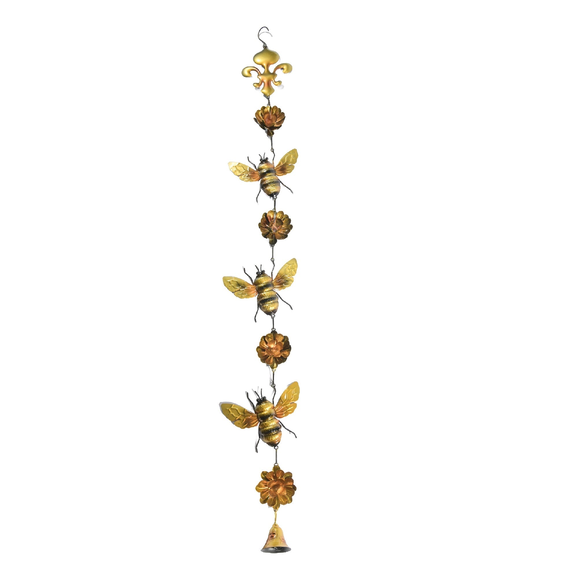 Hanging Metal Bee Decorative Garland