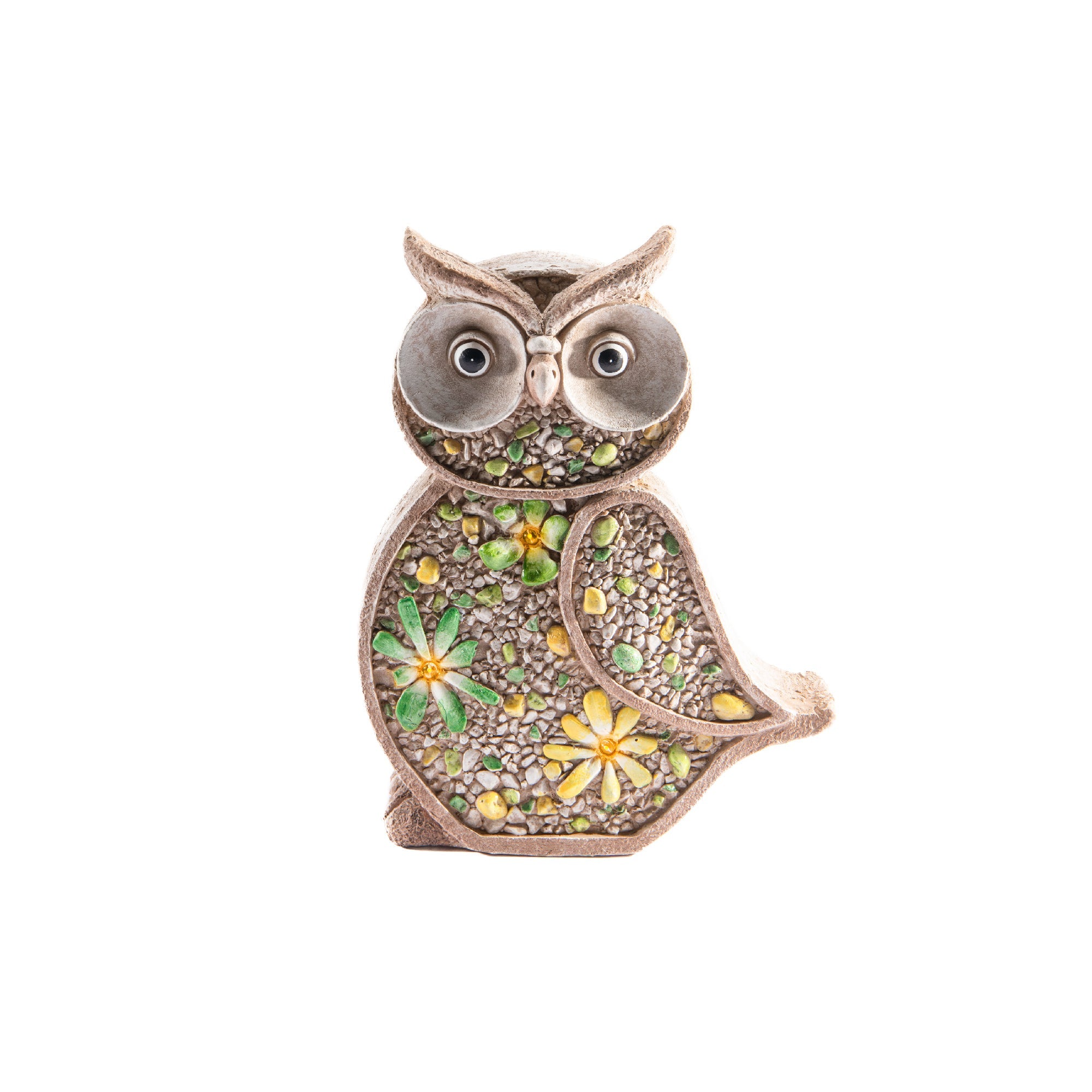 Solar-Powered Owl Outdoor Garden Figurine