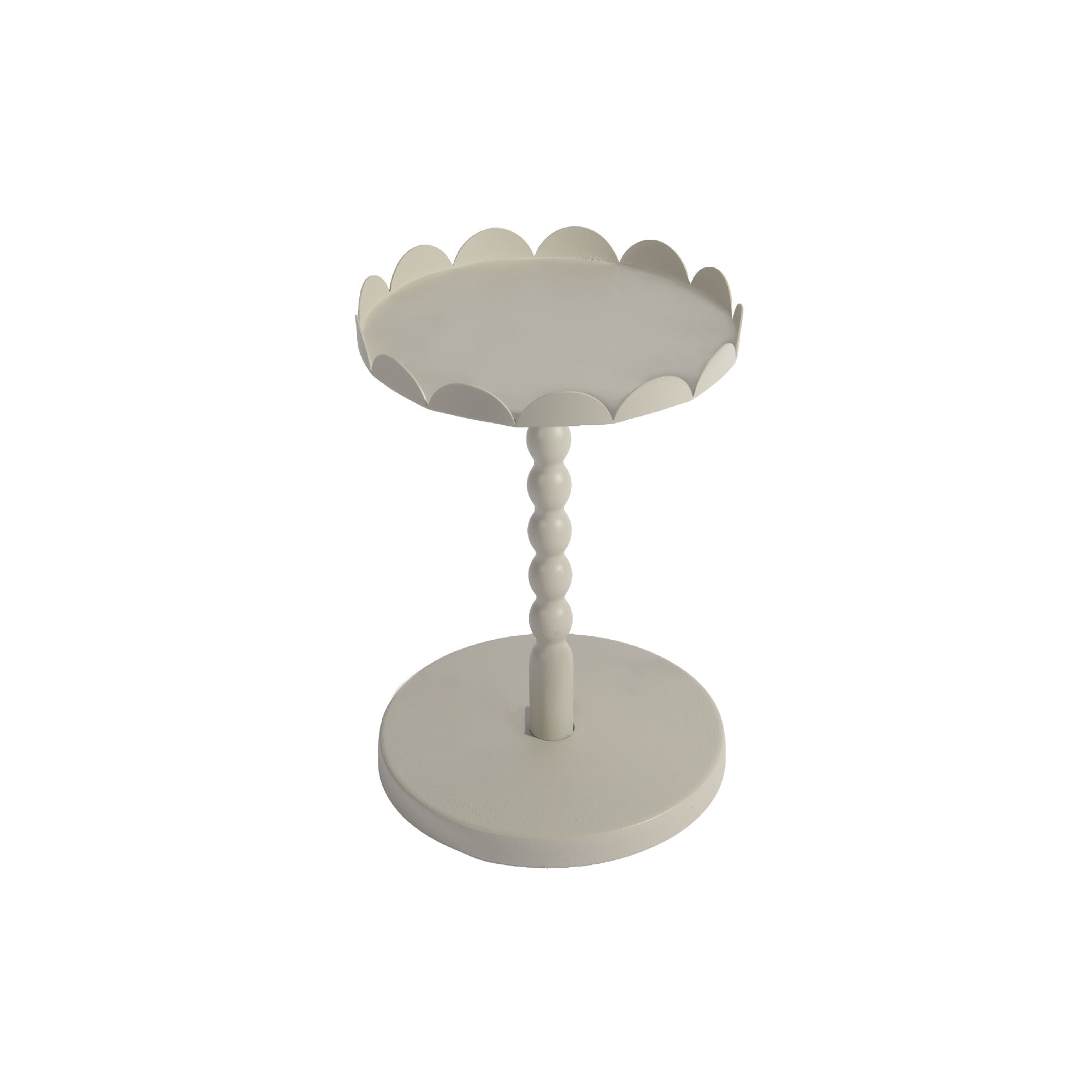 Scalloped Edge Round Metal Plant Stand – 11.4 Inch - Set of 2