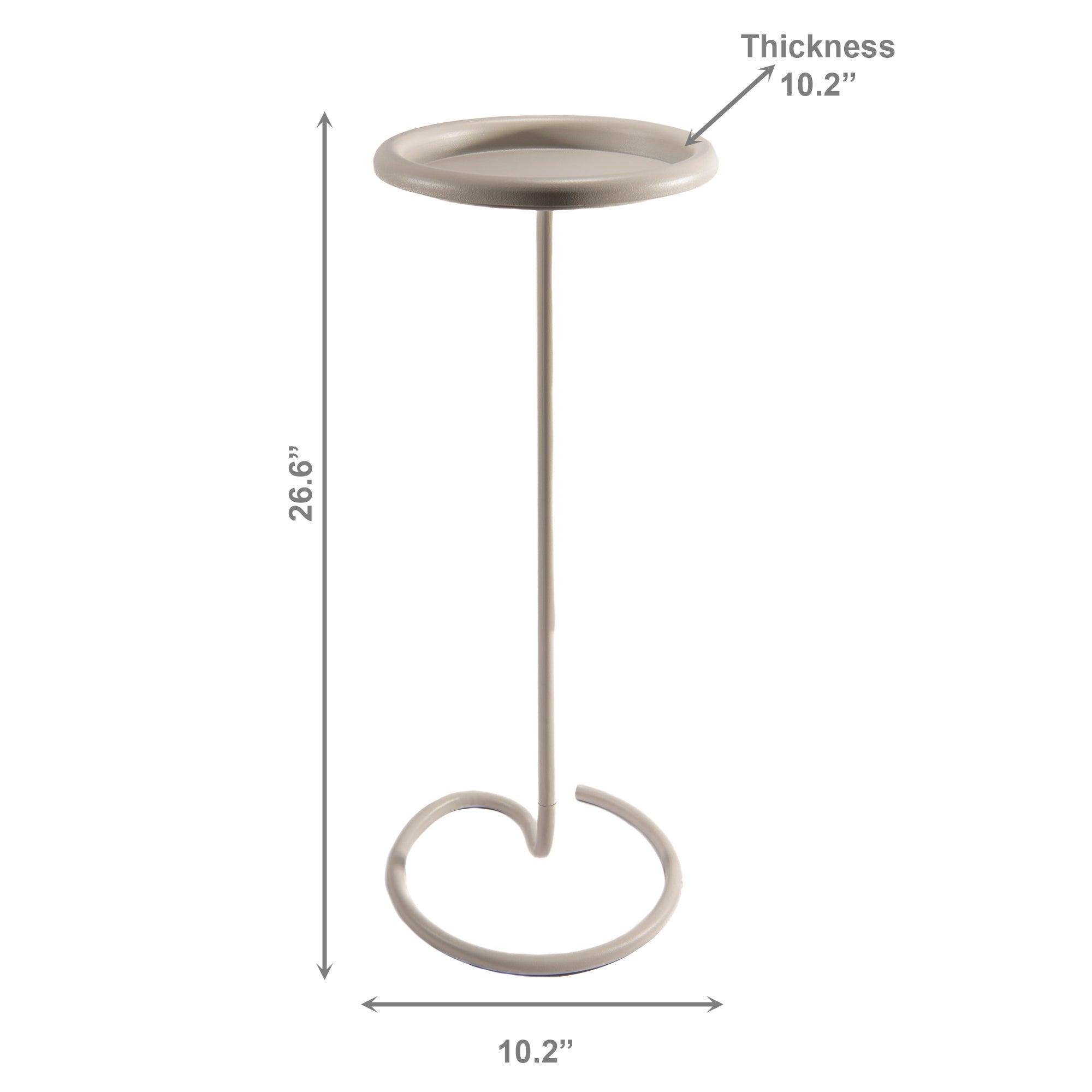 Spiral Design Round Metal Plant Stand