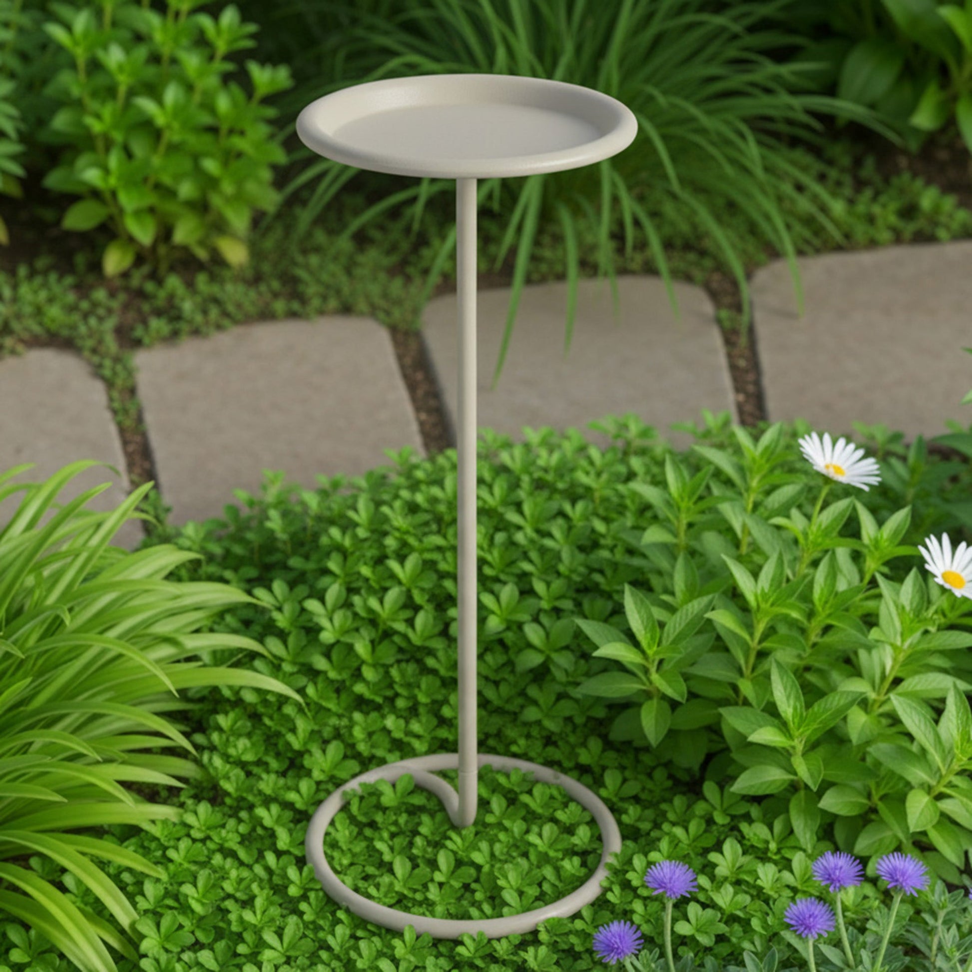 Spiral Design Round Metal Plant Stand
