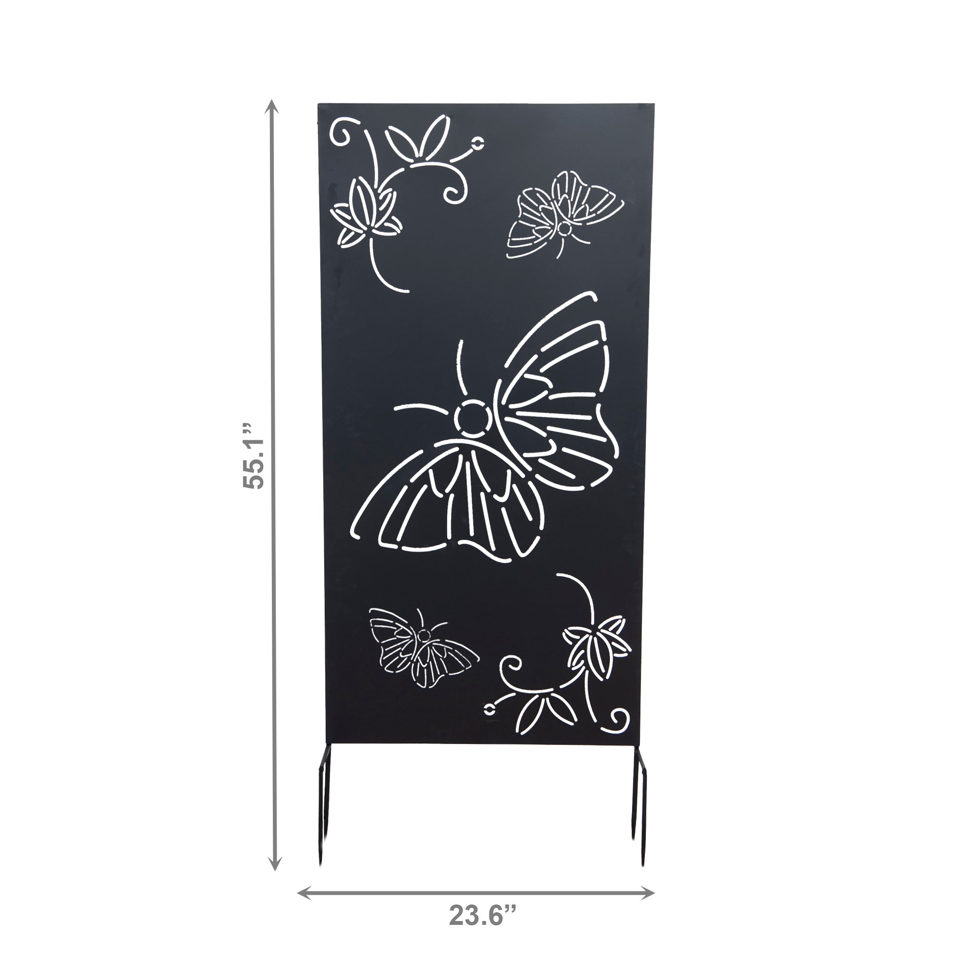 Butterfly Design Metal Outdoor Garden Screen