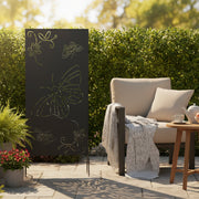 Butterfly Design Metal Outdoor Garden Screen