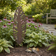 Decorative Metal Leaf Garden Stake