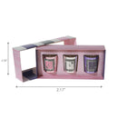 3Pc Glass Candle With Assorted Fragrance Set