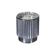 4.6 Oz Ribbed Electroplated Scented Candle (Midnight Charm) - Set of 2